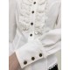 Little Dipper Point Collar Long Sleeve Short and Long Blouse(6th Reservation/13 Colours/Full Payment Without Shipping)